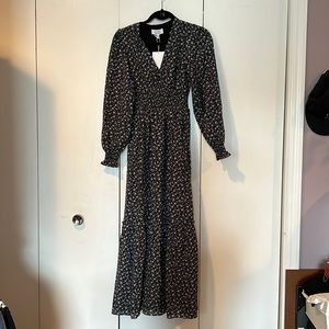 New with tags fall long sleeve floral dress size 0 & other stories Paris atelier